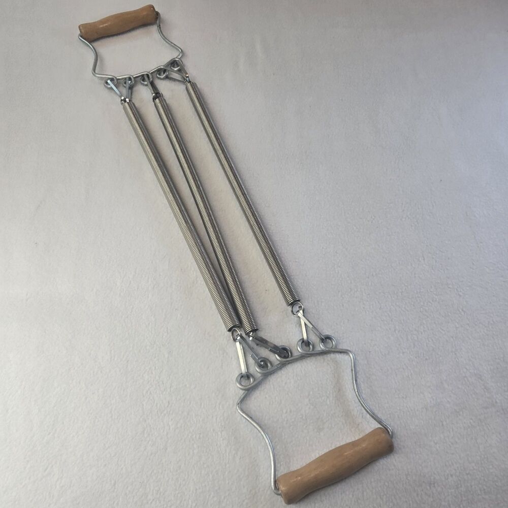 Wooden Handle Removable Three Spring Chest Expander Fitness Equipment